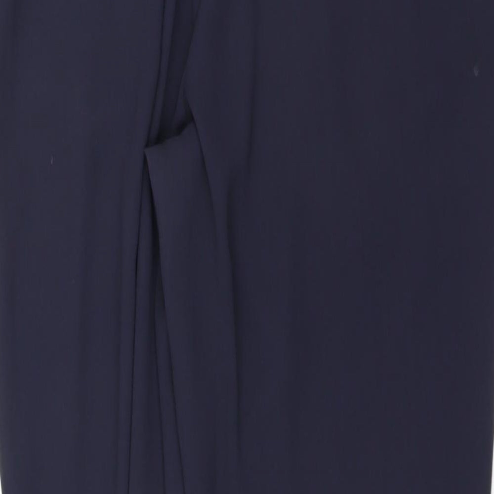 Womens UK Size 12 Marks and Spencer Regular Fit  Blue Trousers