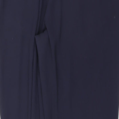 Womens UK Size 12 Marks and Spencer Regular Fit  Blue Trousers
