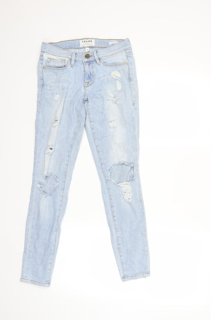 Womens UK Size 26 in Preworn Regular Fit Skinny Blue Jeans
