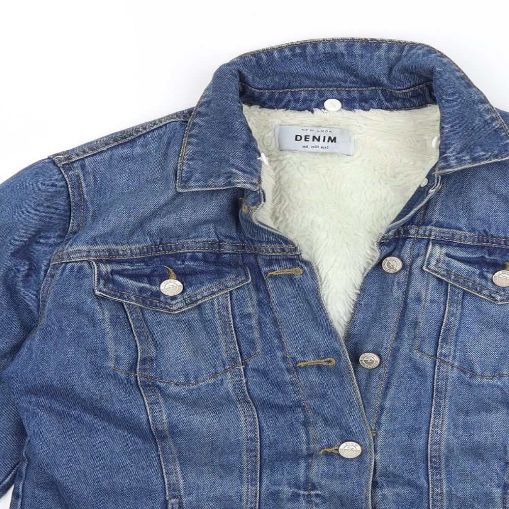Womens UK Size 6 New Look Blue Jacket