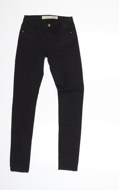 Denim & Co. Womens Black  Denim Skinny Jeans Size 6 L29 in