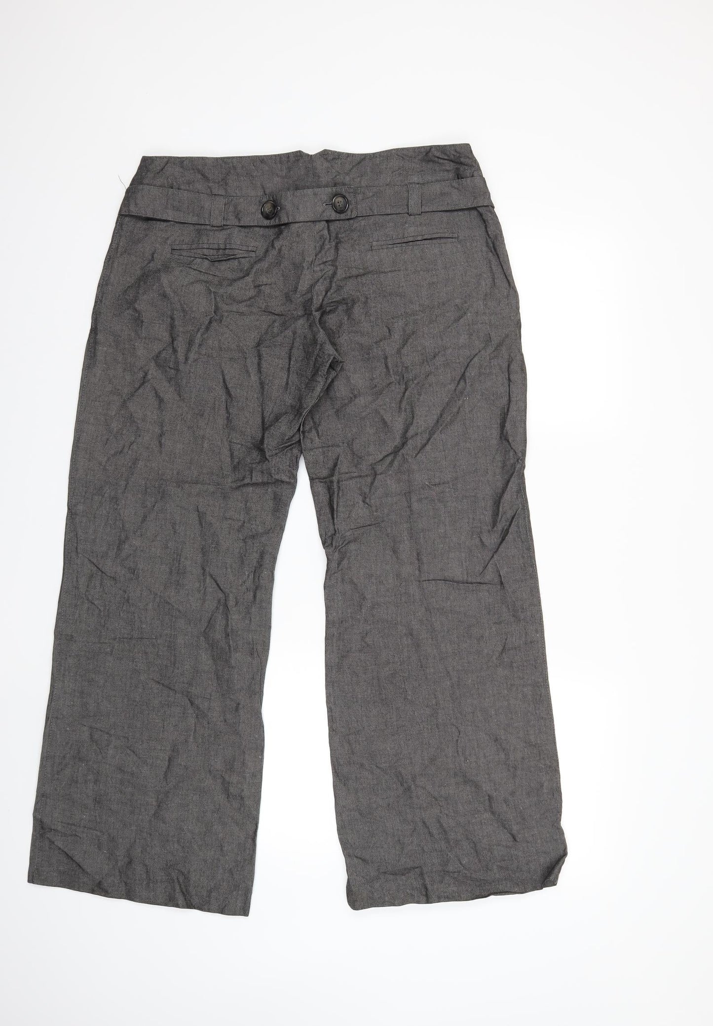 Womens UK Size 14 Marks and Spencer Regular Fit  Grey Trousers