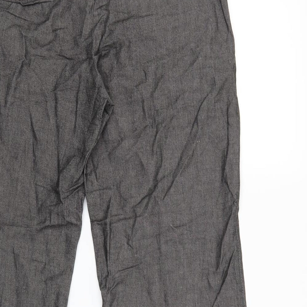 Womens UK Size 14 Marks and Spencer Regular Fit  Grey Trousers