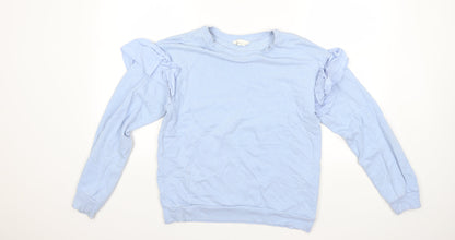 H&M Womens Blue   Pullover Sweatshirt Size XS