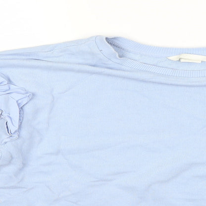 H&M Womens Blue   Pullover Sweatshirt Size XS