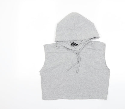 PARISIAN SIGNATURE Womens Grey   Pullover Hoodie Size 14