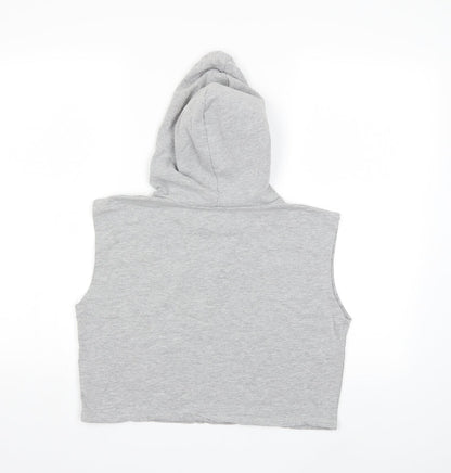 PARISIAN SIGNATURE Womens Grey   Pullover Hoodie Size 14