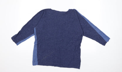 collezone Womens Blue  Knit Pullover Jumper Size S