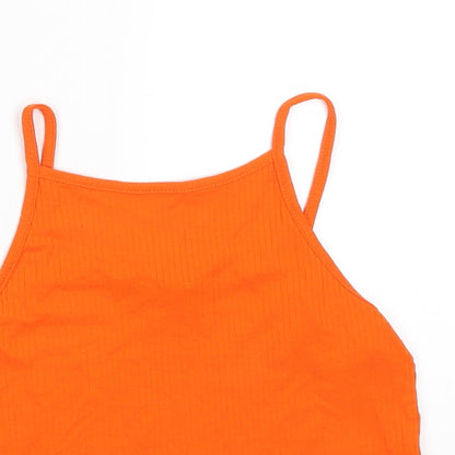 Primark Womens Orange   Basic Tank Size 6