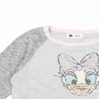 Gap Girls Grey   Pullover Jumper Size 10-11 Years