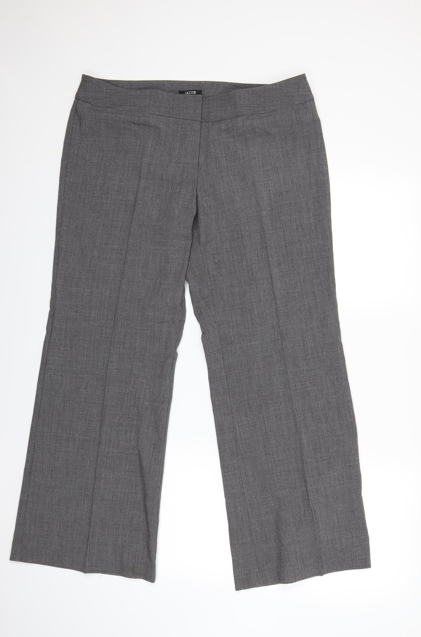 Jacob Womens Grey   Trousers  Size 36 in L28 in