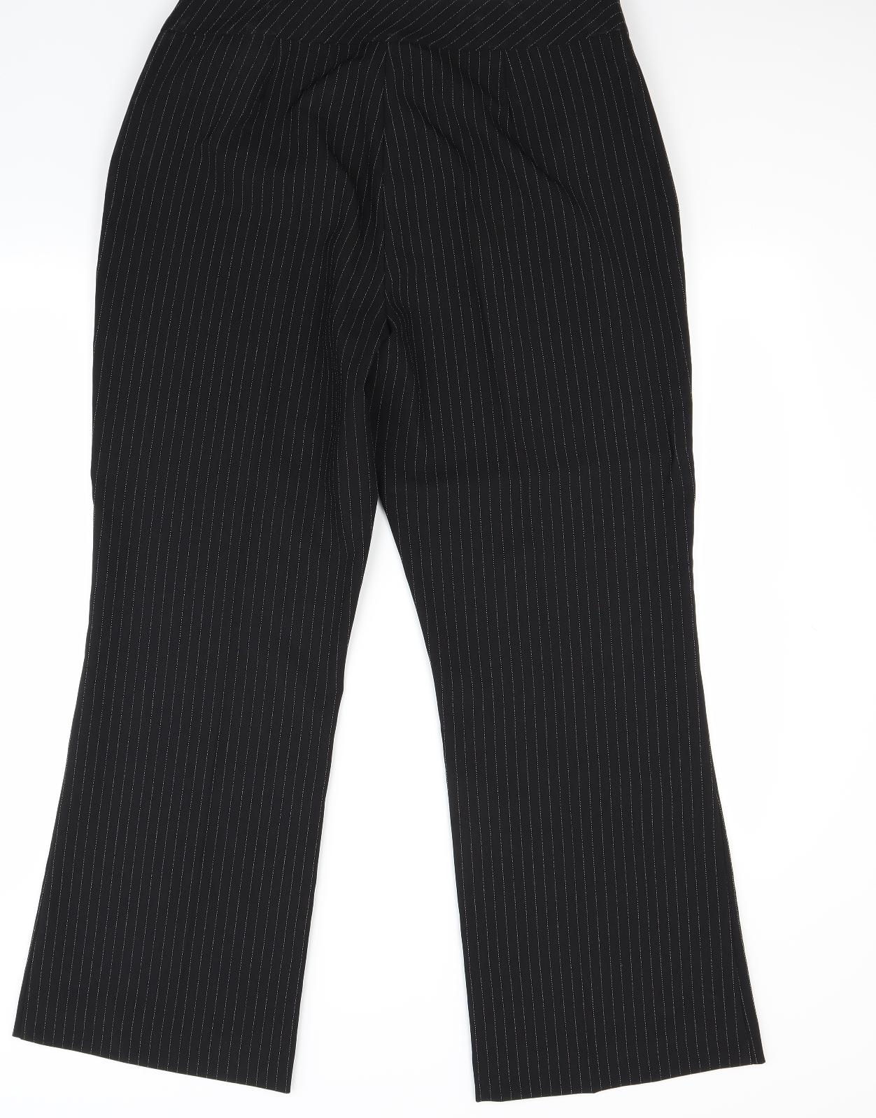 Womens UK Size 18 For Women Regular Fit  Black Trousers