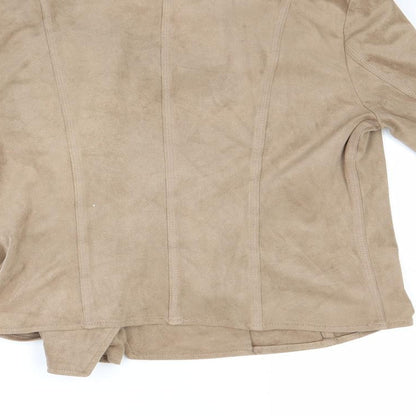 Atmosphere Womens Beige   Biker Coat Size 6