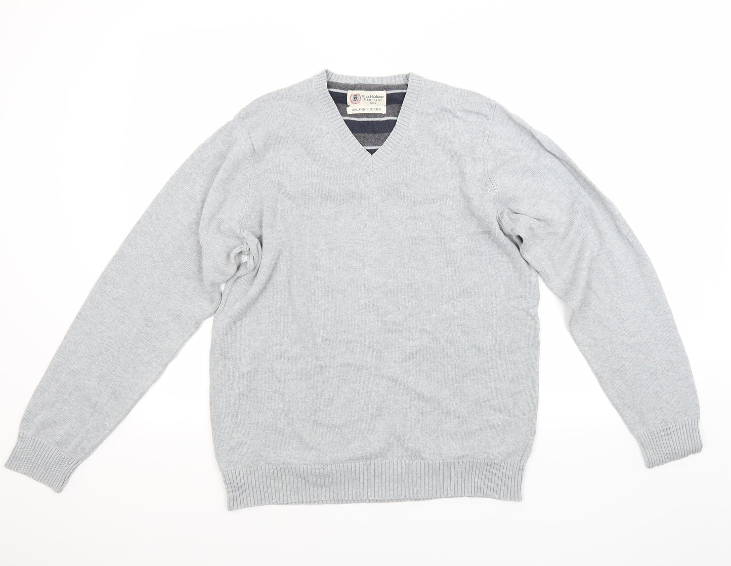 Blue Harbour Mens Grey   Pullover Jumper Size S