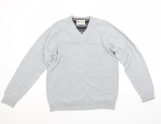 Blue Harbour Mens Grey   Pullover Jumper Size S