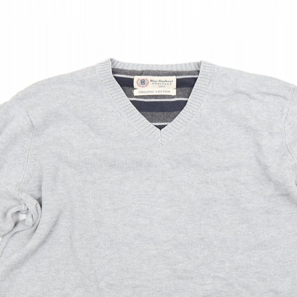 Blue Harbour Mens Grey   Pullover Jumper Size S