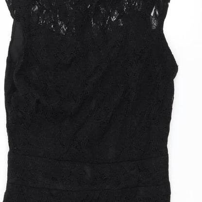 Atmosphere Womens Black Floral  A-Line  Size 10