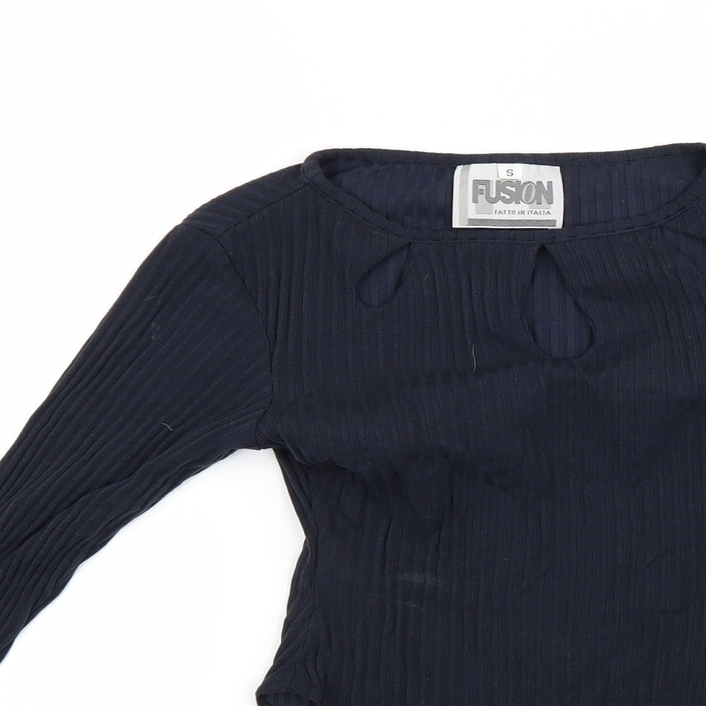 Fusion Womens Blue   Basic T-Shirt Size S