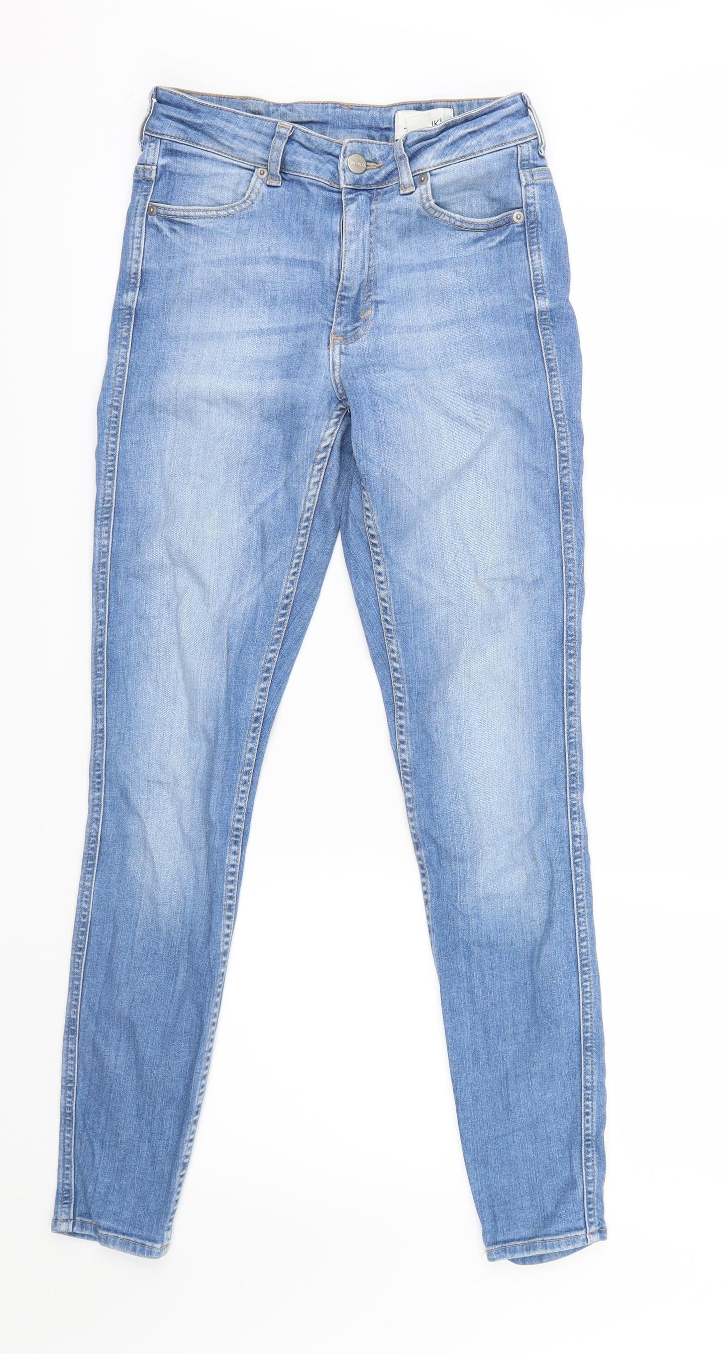 Monki Womens Blue  Denim Straight Jeans Size 26 in L29 in