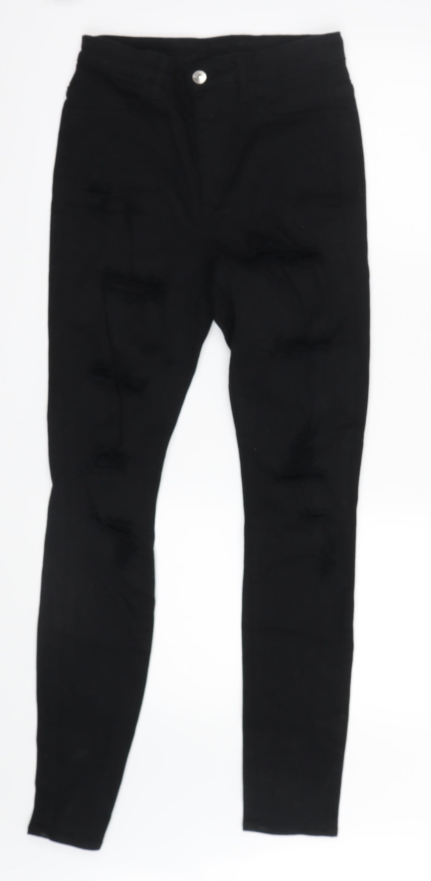 Divided by H&M Womens Black  Denim Straight Jeans Size 8 L29 in