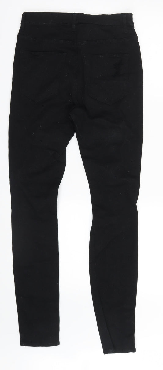 Divided by H&M Womens Black  Denim Straight Jeans Size 8 L29 in