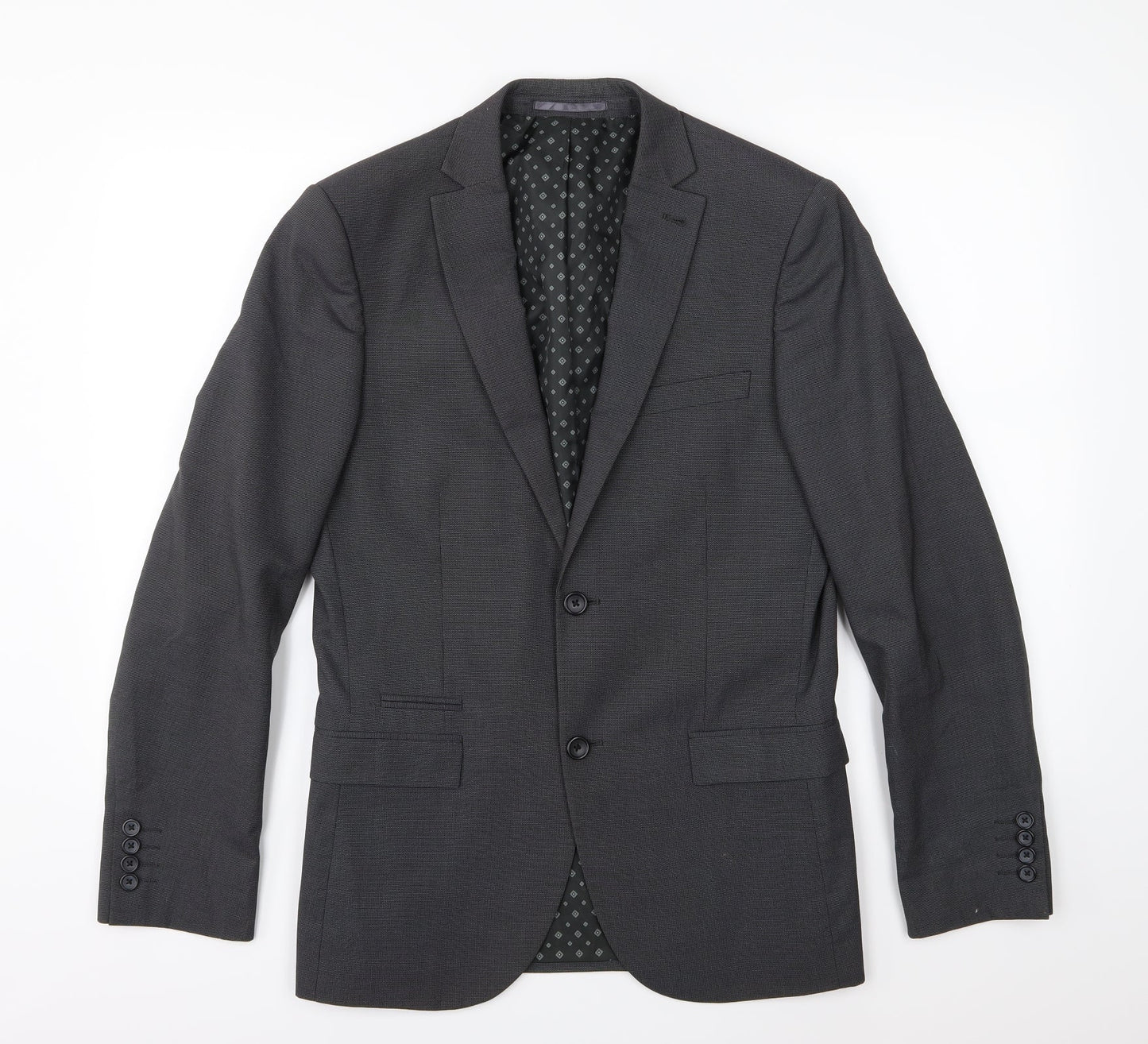 Mens UK Size 38 NEXT Regular Grey Suit Jacket