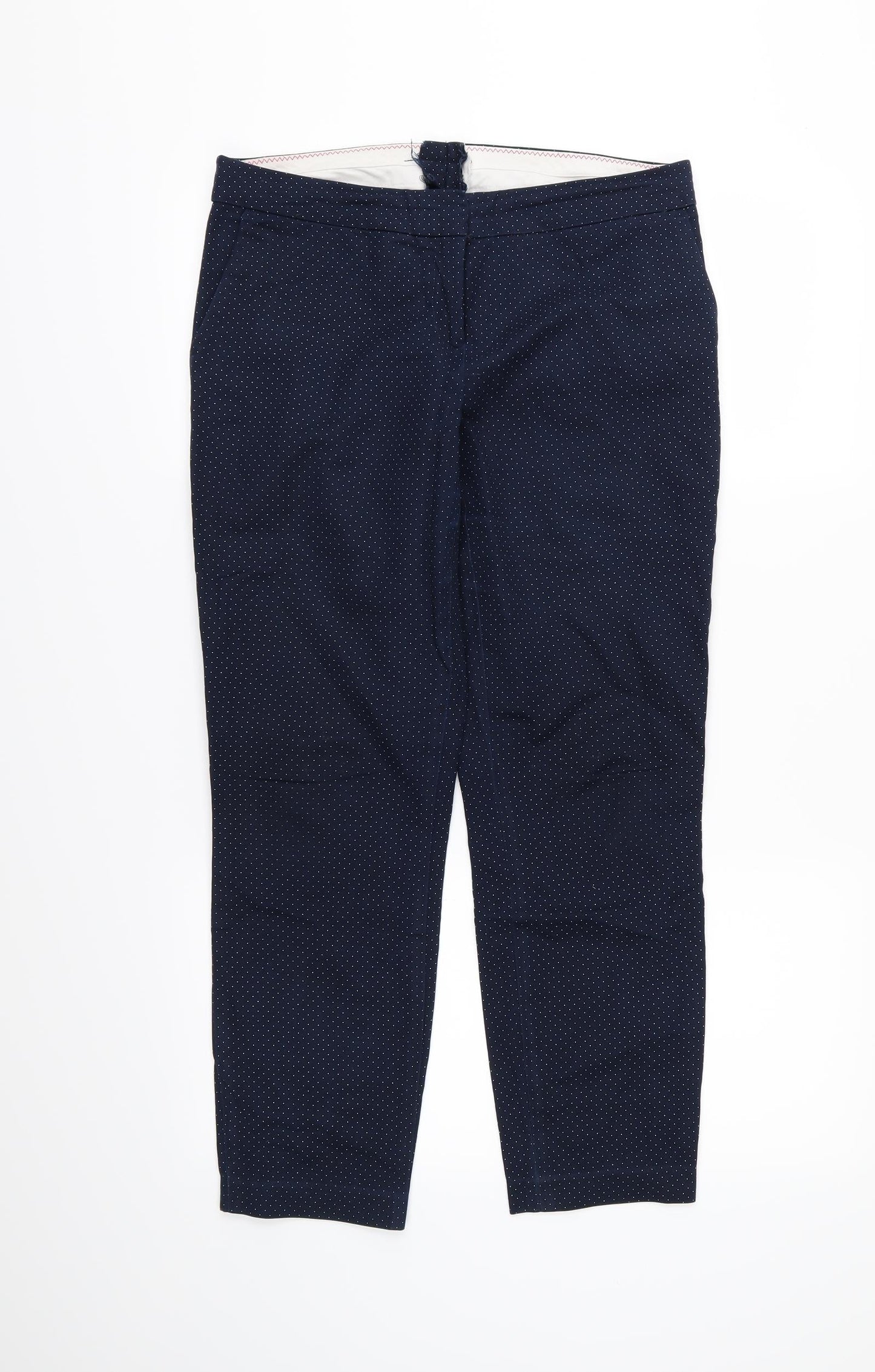 Womens UK Size 32 in Preworn Regular Fit Cropped Blue Trousers