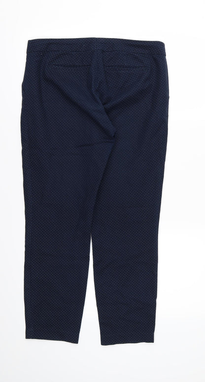 Womens UK Size 32 in Preworn Regular Fit Cropped Blue Trousers
