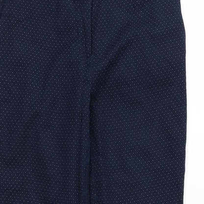 Womens UK Size 32 in Preworn Regular Fit Cropped Blue Trousers