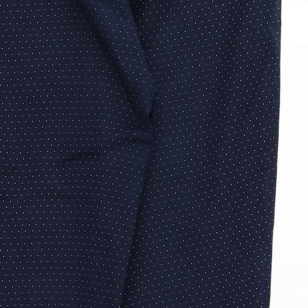 Womens UK Size 32 in Preworn Regular Fit Cropped Blue Trousers