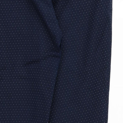Womens UK Size 32 in Preworn Regular Fit Cropped Blue Trousers