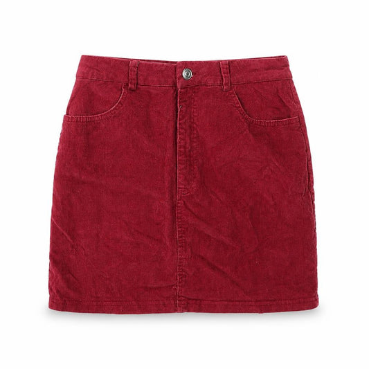 Womens UK Size 10 Missguided A-Line Corduroy Skirt