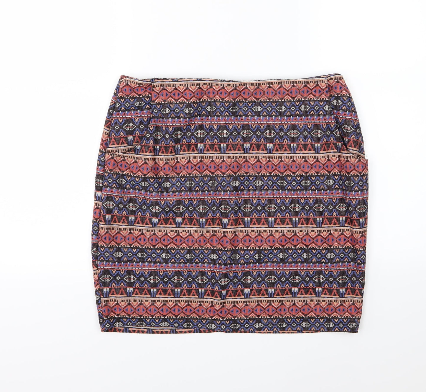 New Look Womens Multicoloured Striped  A-Line Skirt Size 14