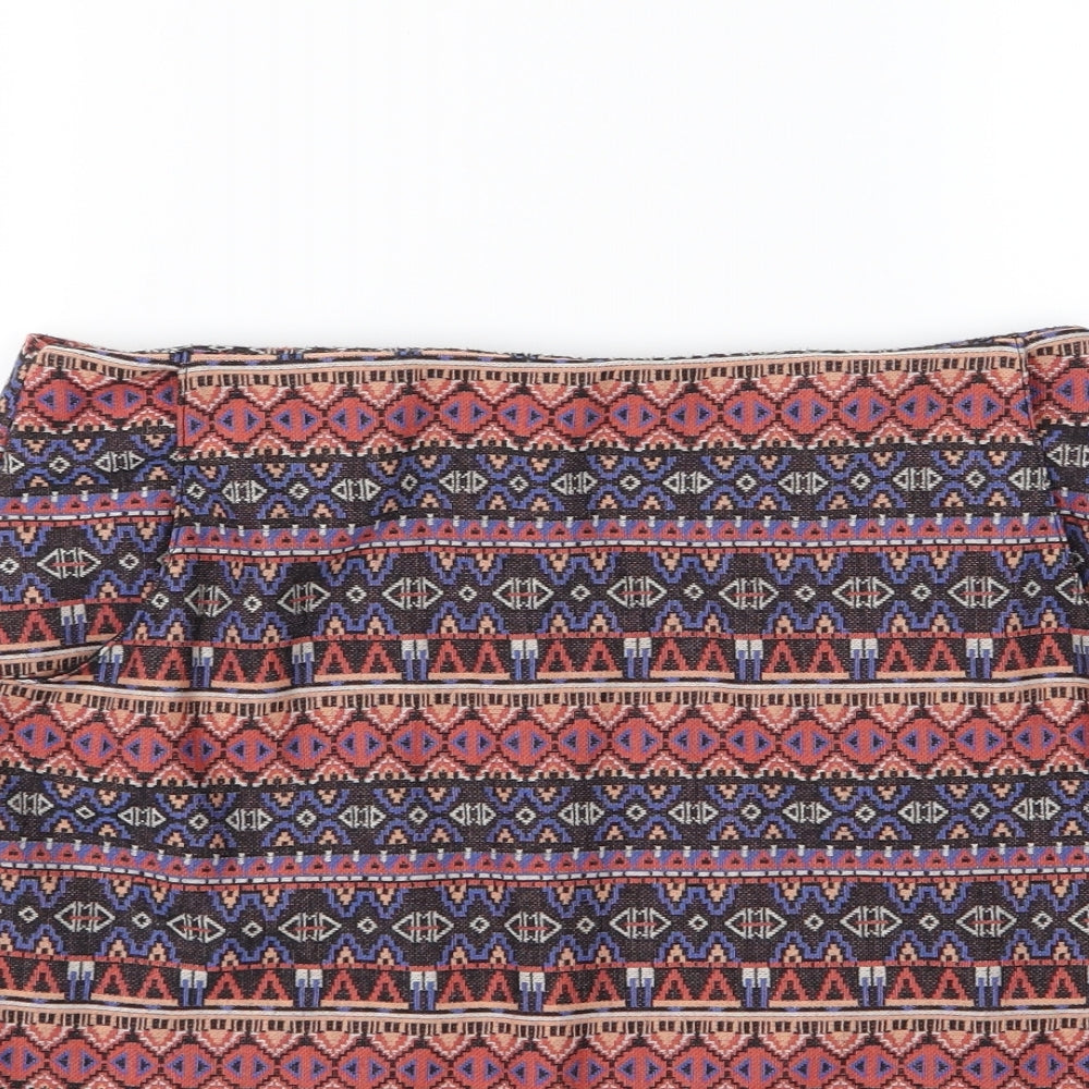 New Look Womens Multicoloured Striped  A-Line Skirt Size 14