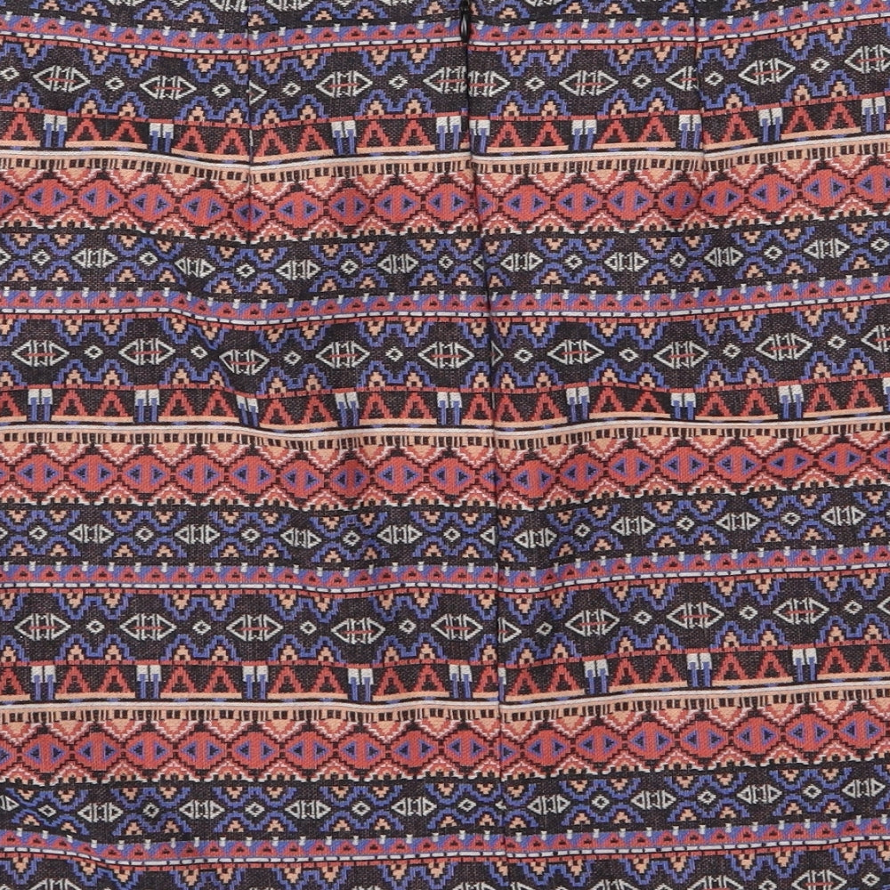 New Look Womens Multicoloured Striped  A-Line Skirt Size 14