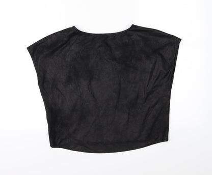 Womens UK Size 8 Divided by H&M Black Basic T-Shirt