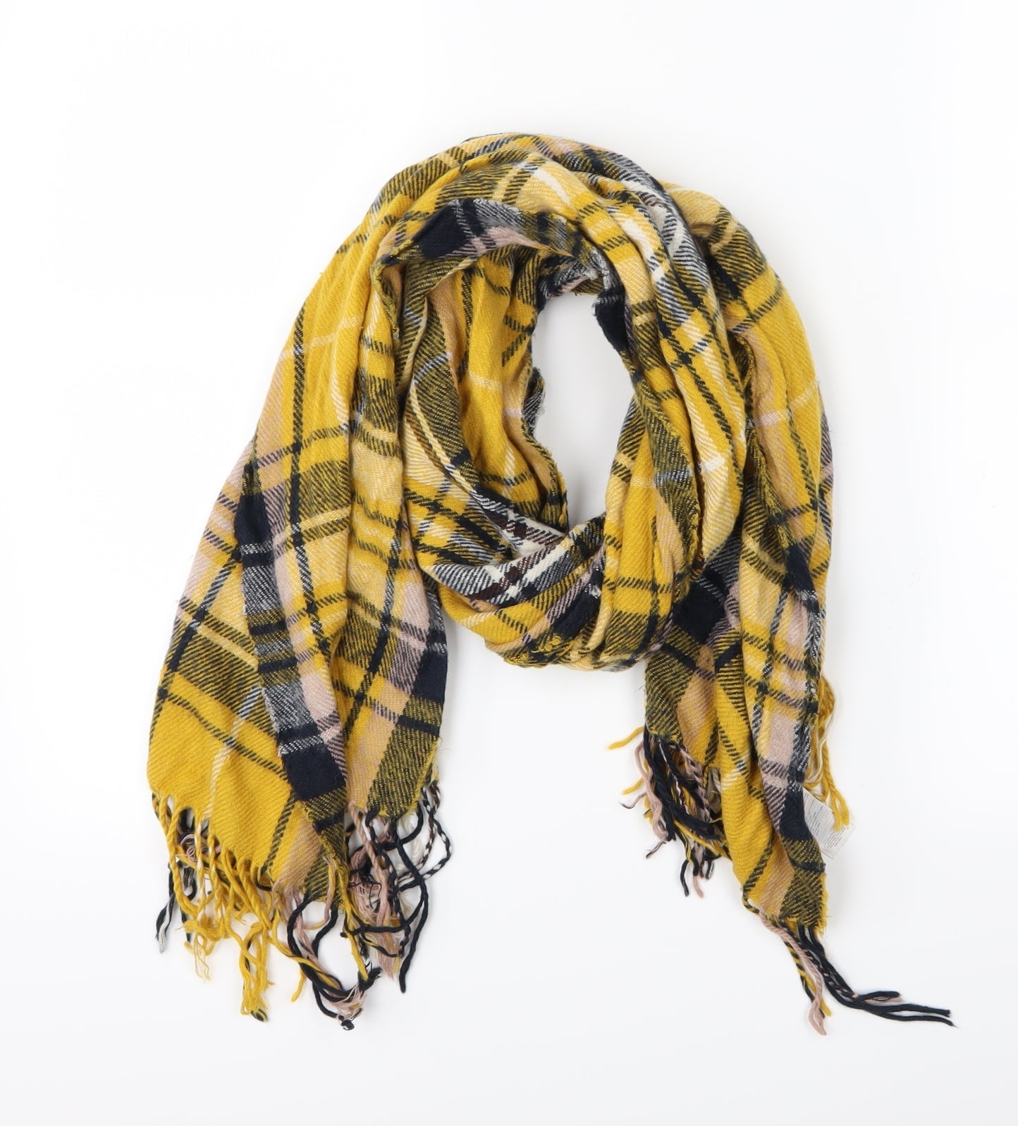 New Look Womens Yellow Striped Knit  Scarf