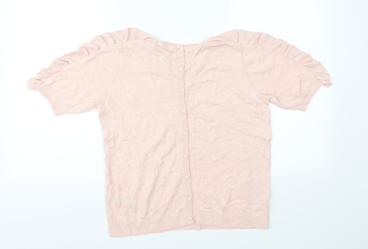 Marks & Spencer Womens Pink  Knit Pullover Jumper Size 10