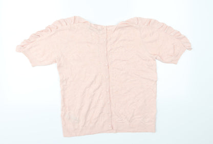 Marks & Spencer Womens Pink  Knit Pullover Jumper Size 10