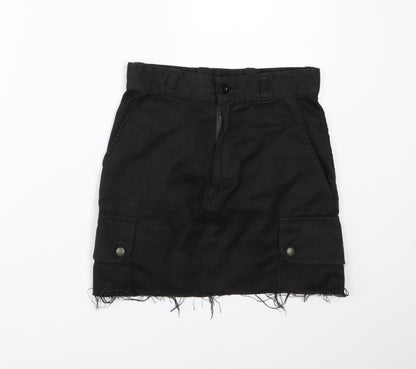 Womens UK Size 26 in Preworn A-Line Denim Skirt