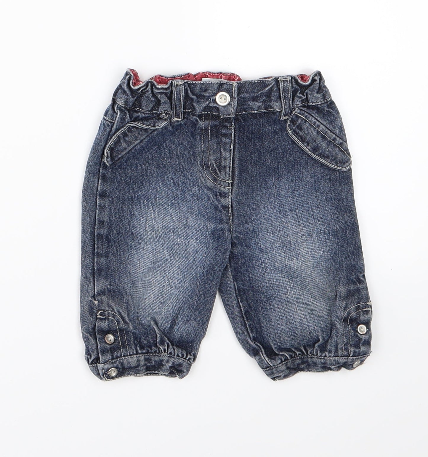 Kimbaloo Girls Blue  Denim Cropped Jeans Size 12 Months