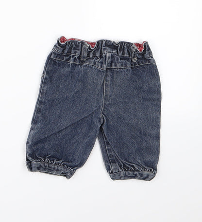 Kimbaloo Girls Blue  Denim Cropped Jeans Size 12 Months