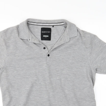 Nanny State Mens Grey  Jersey  Polo Size L