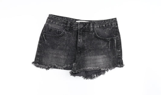 deniem co Womens Black   Cut-Off Shorts Size 10