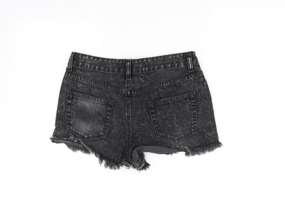 deniem co Womens Black   Cut-Off Shorts Size 10