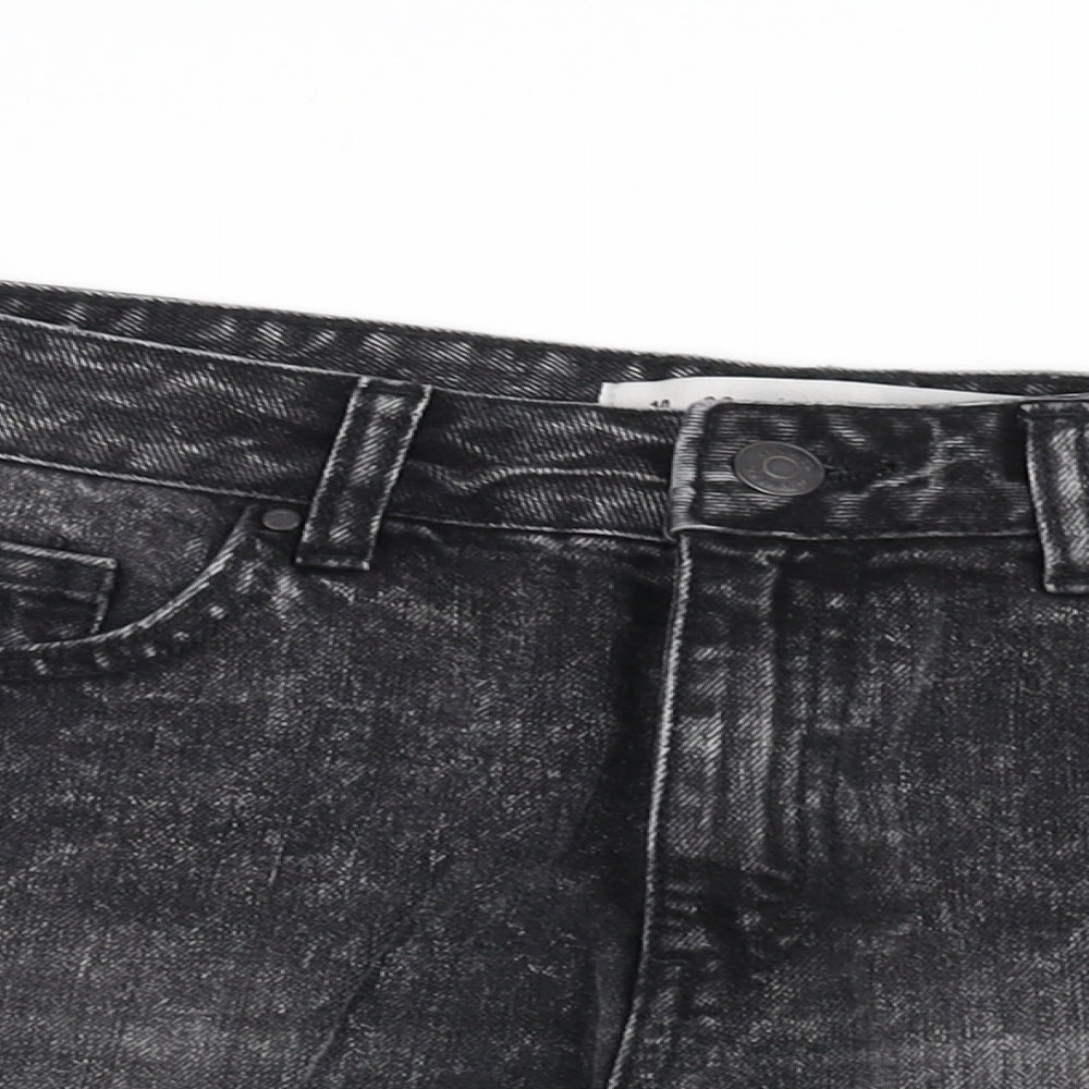 deniem co Womens Black   Cut-Off Shorts Size 10