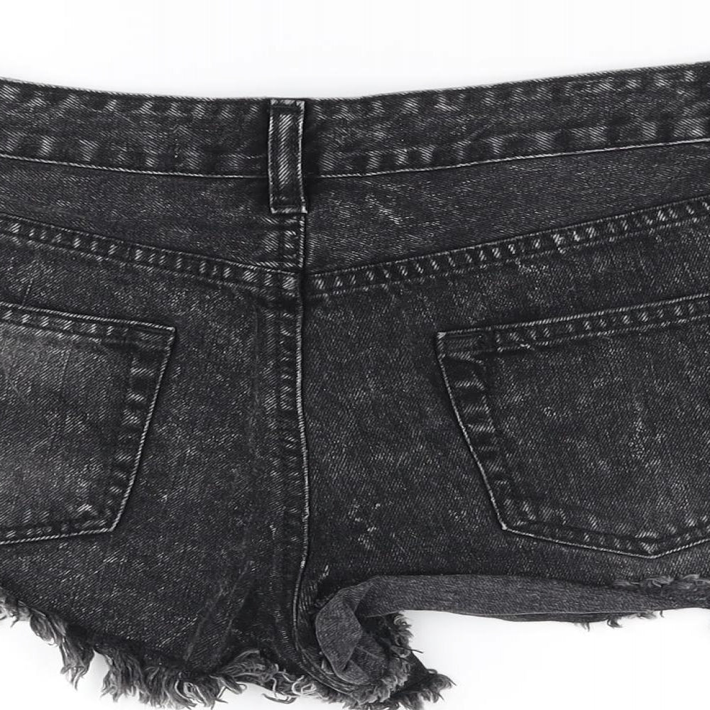 deniem co Womens Black   Cut-Off Shorts Size 10