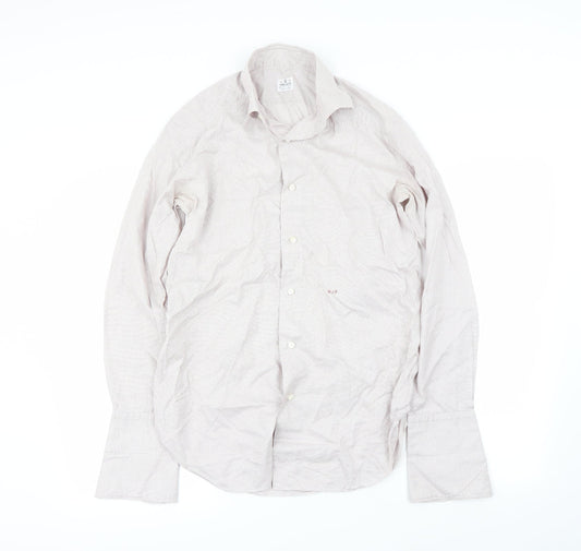 Truzzi Mens Red Check   Button-Up Size 38