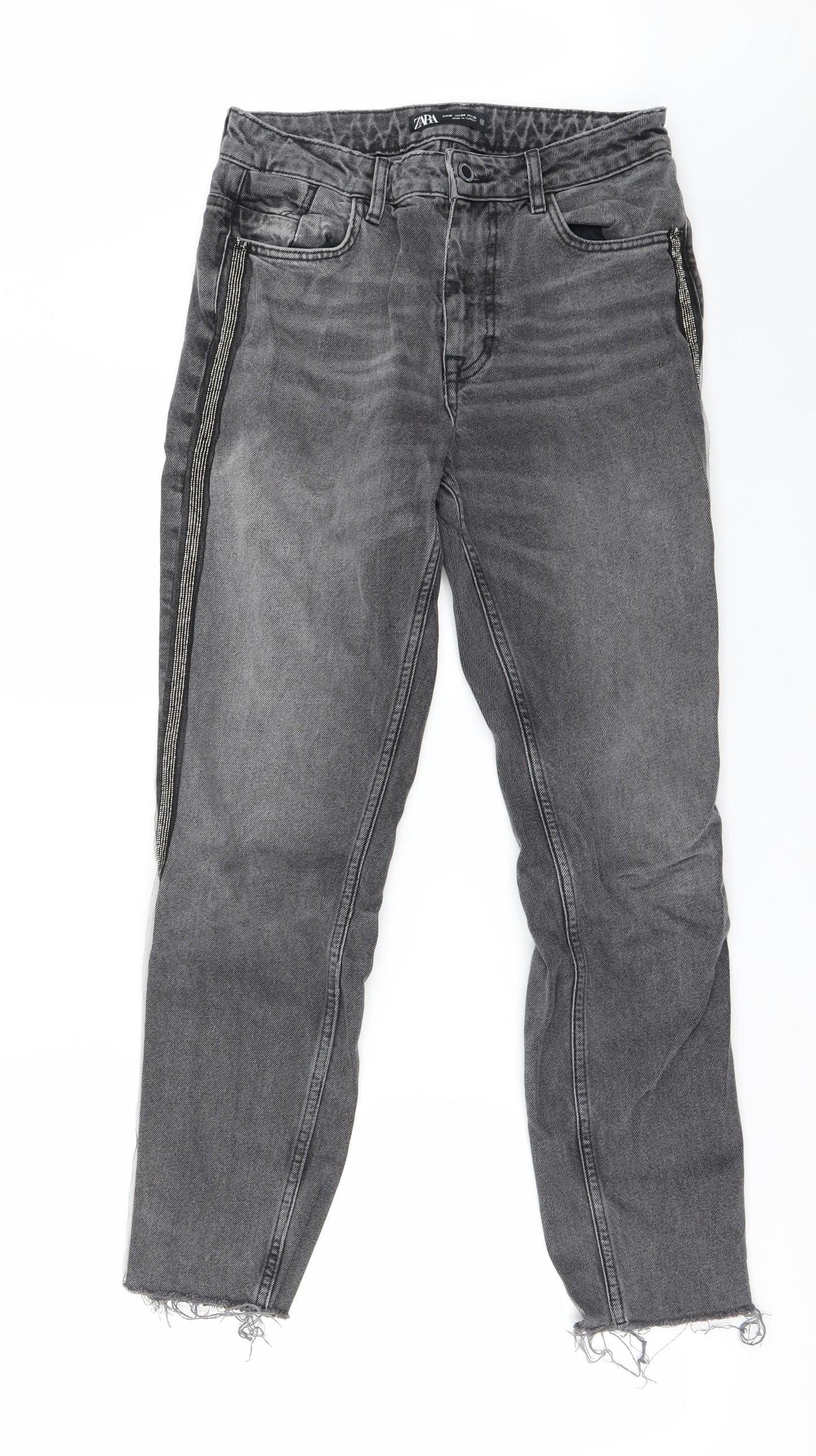 Zara Womens Black   Straight Jeans Size 6 L27 in