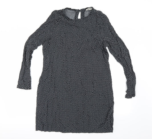 Womens UK Size 14 H&M Black Basic Blouse